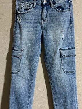 Lovervet by Vervet Straight Leg Cargo Jeans